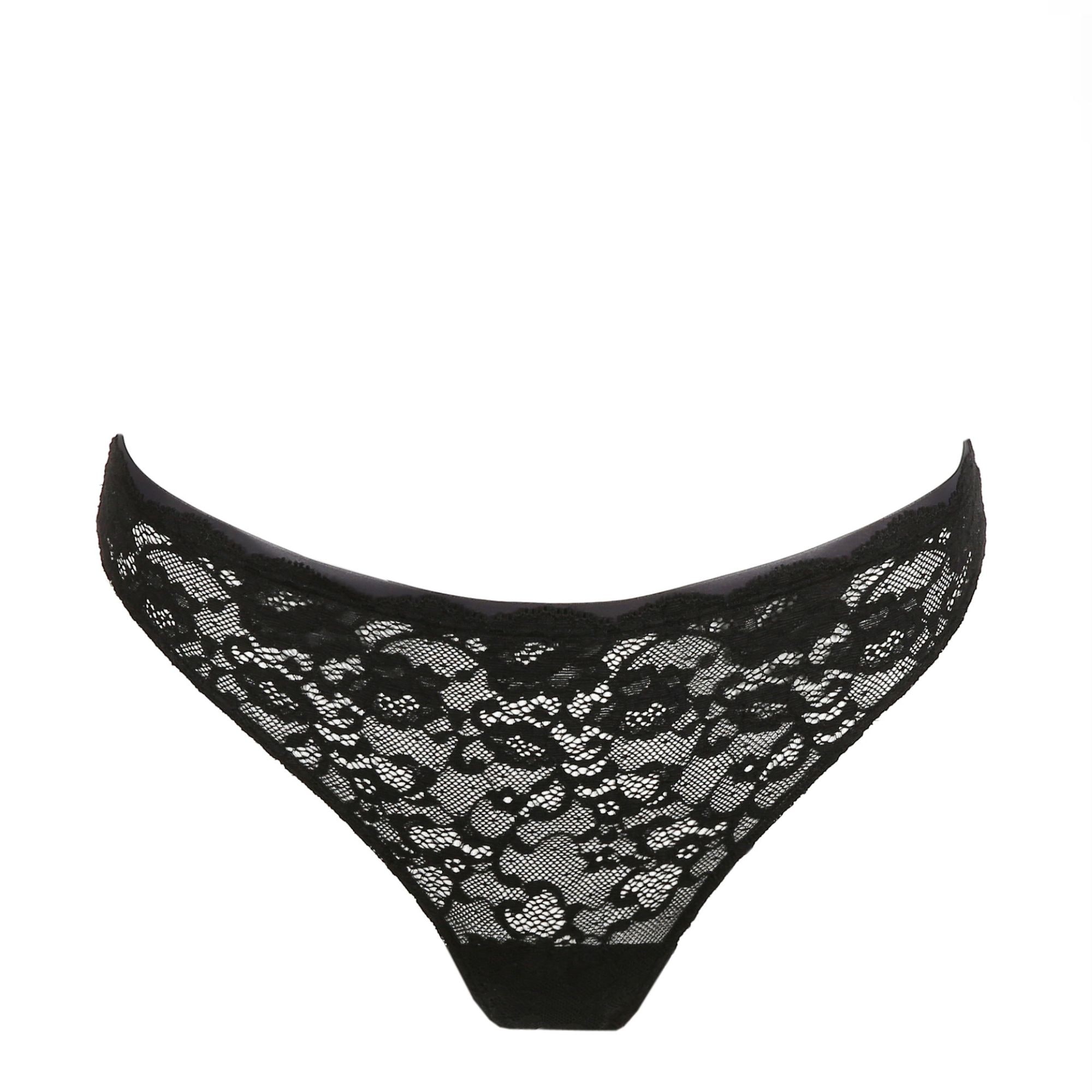 Color Studio Lace Stringtrosa Black