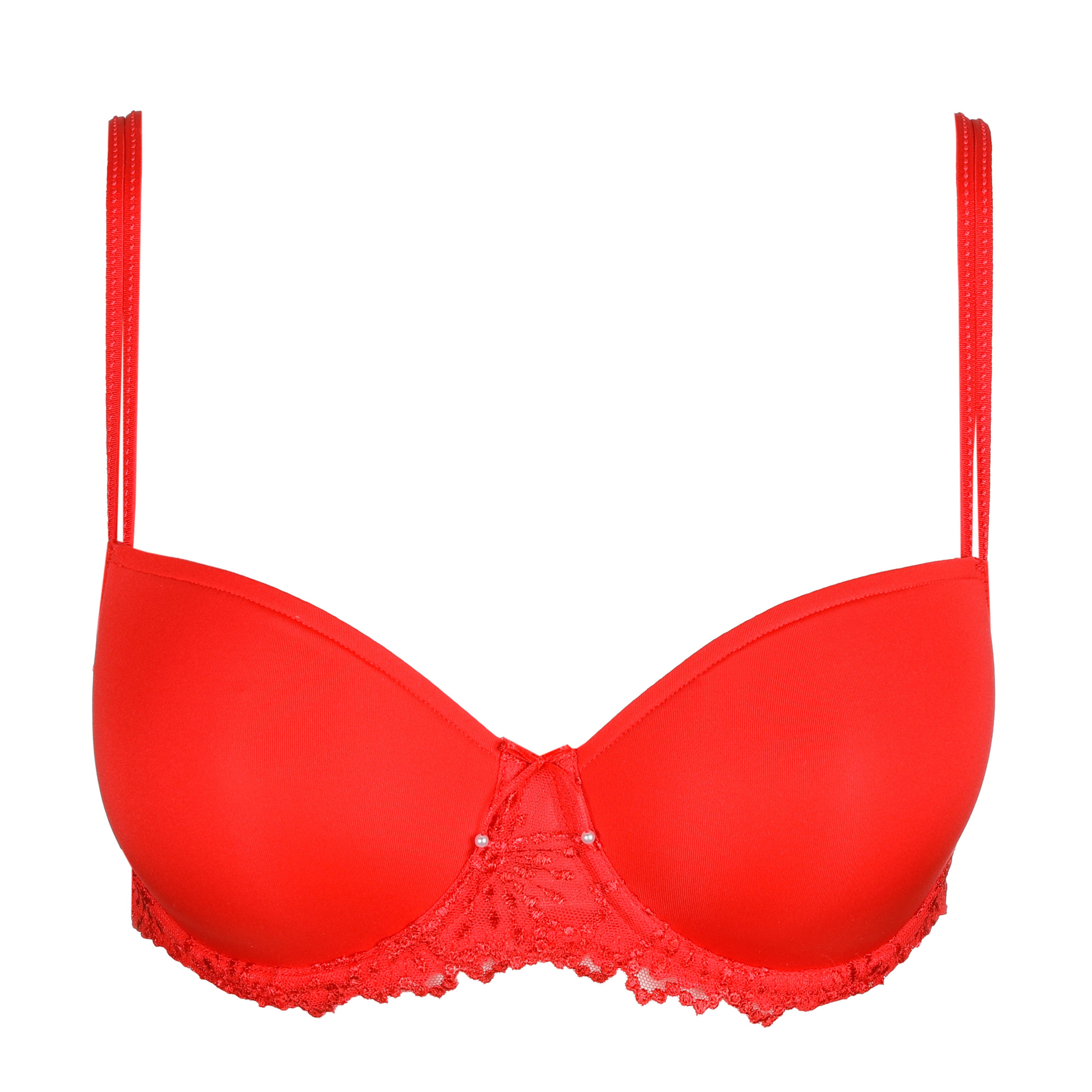 Jane Padded Bra Balcony True Red