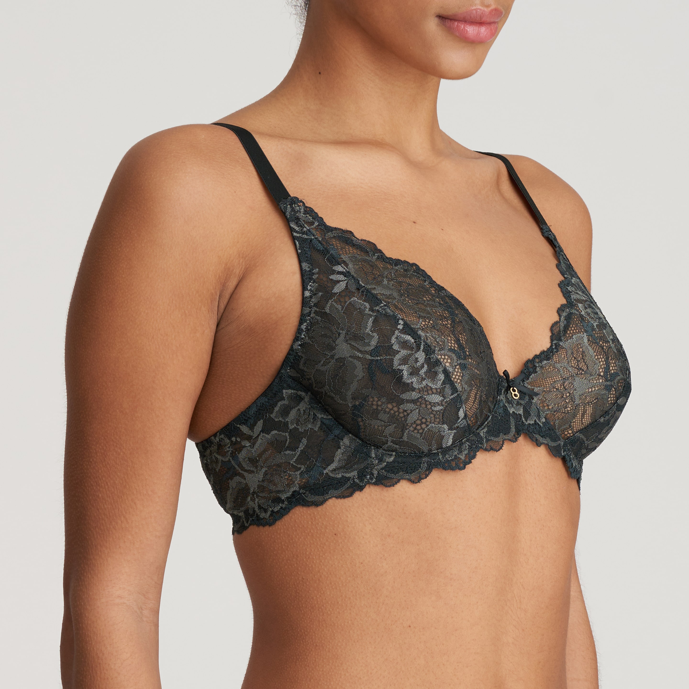 Manyla Bh Plunge Night Grey