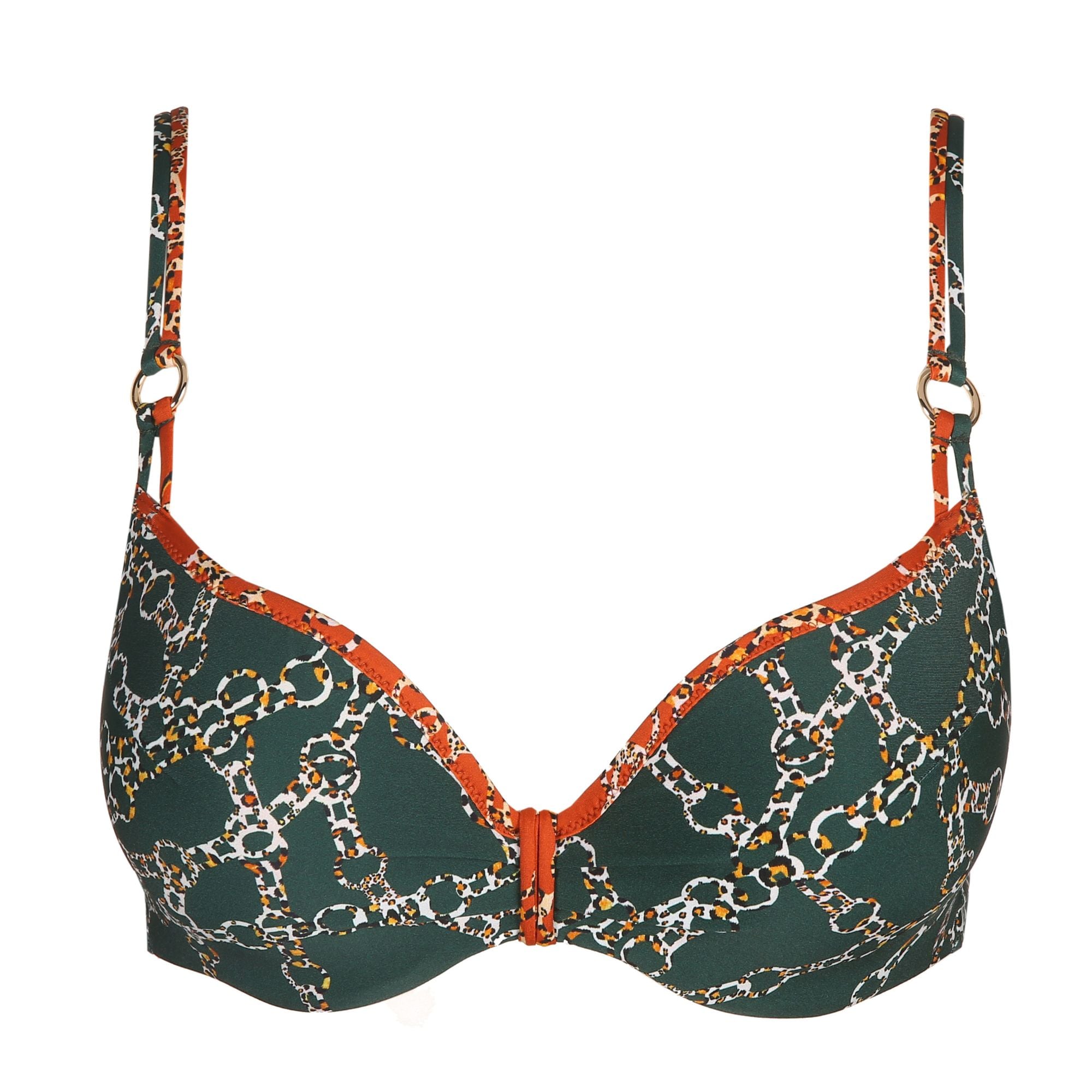 Tazar Bikini bh Hjärtformad Malachite