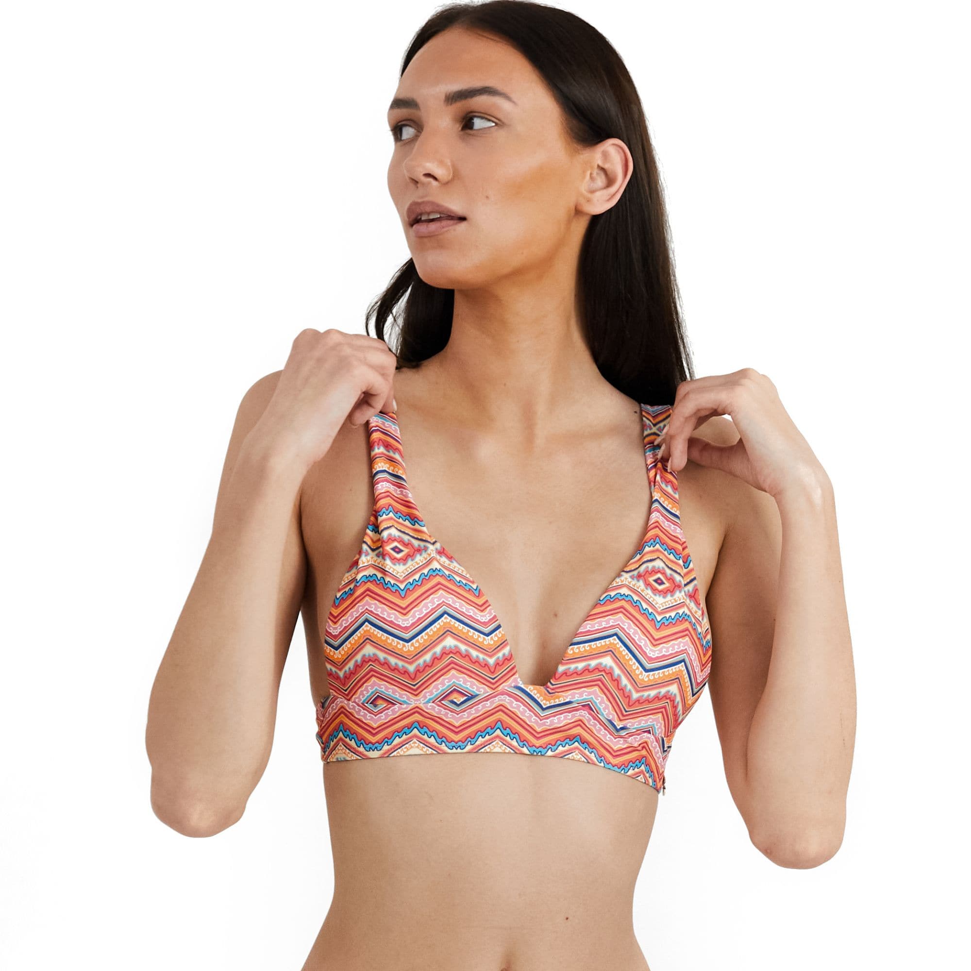 Anthea Bikini Top Zig Zag