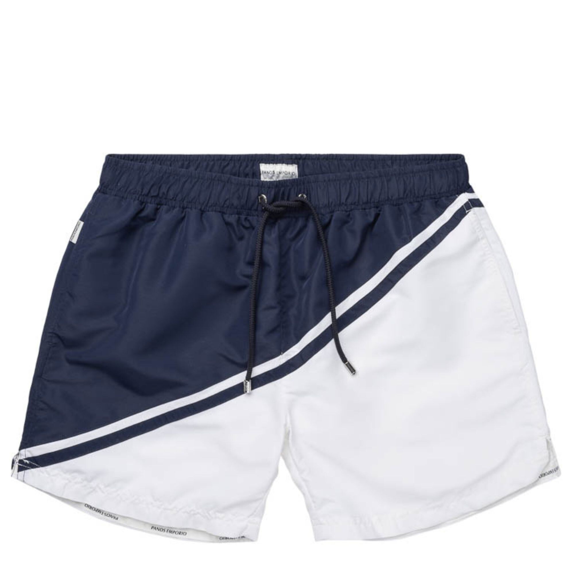 Classic Nautic Badshorts Herr Marinblå/Vit