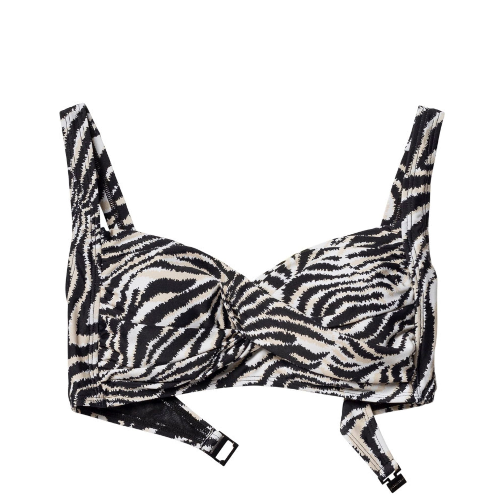 Medea bikinitopp med protesficka Zebra