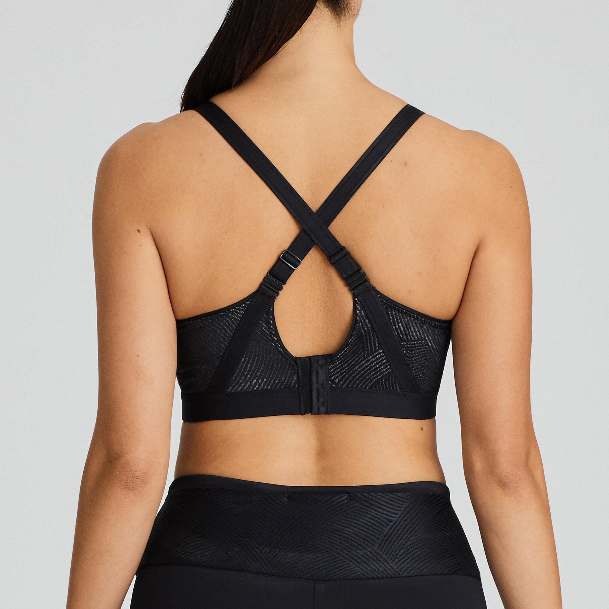 The Game vadderad Sport-bh Bygel Black