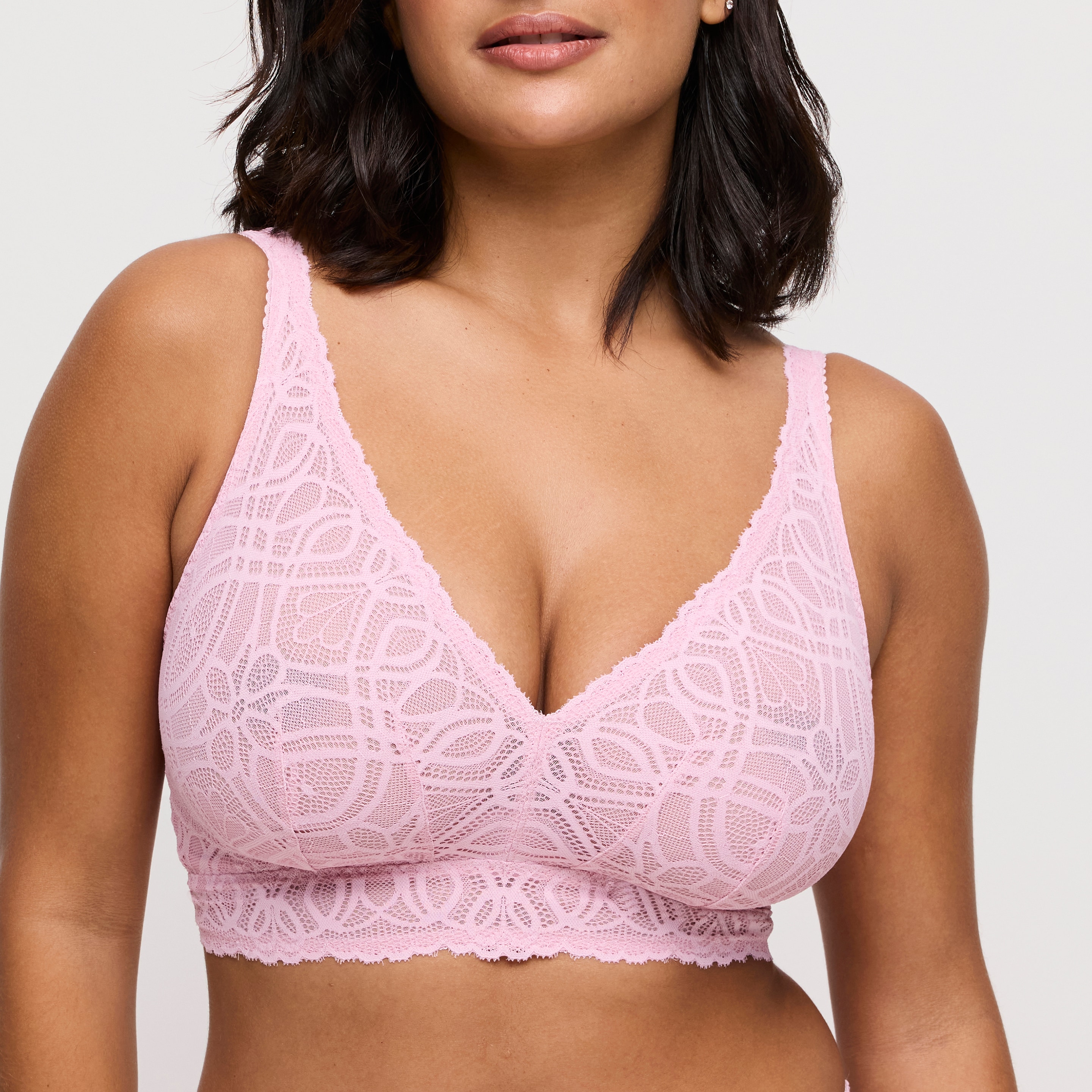 Salerno Bralette Utan Bygel Spring Rose