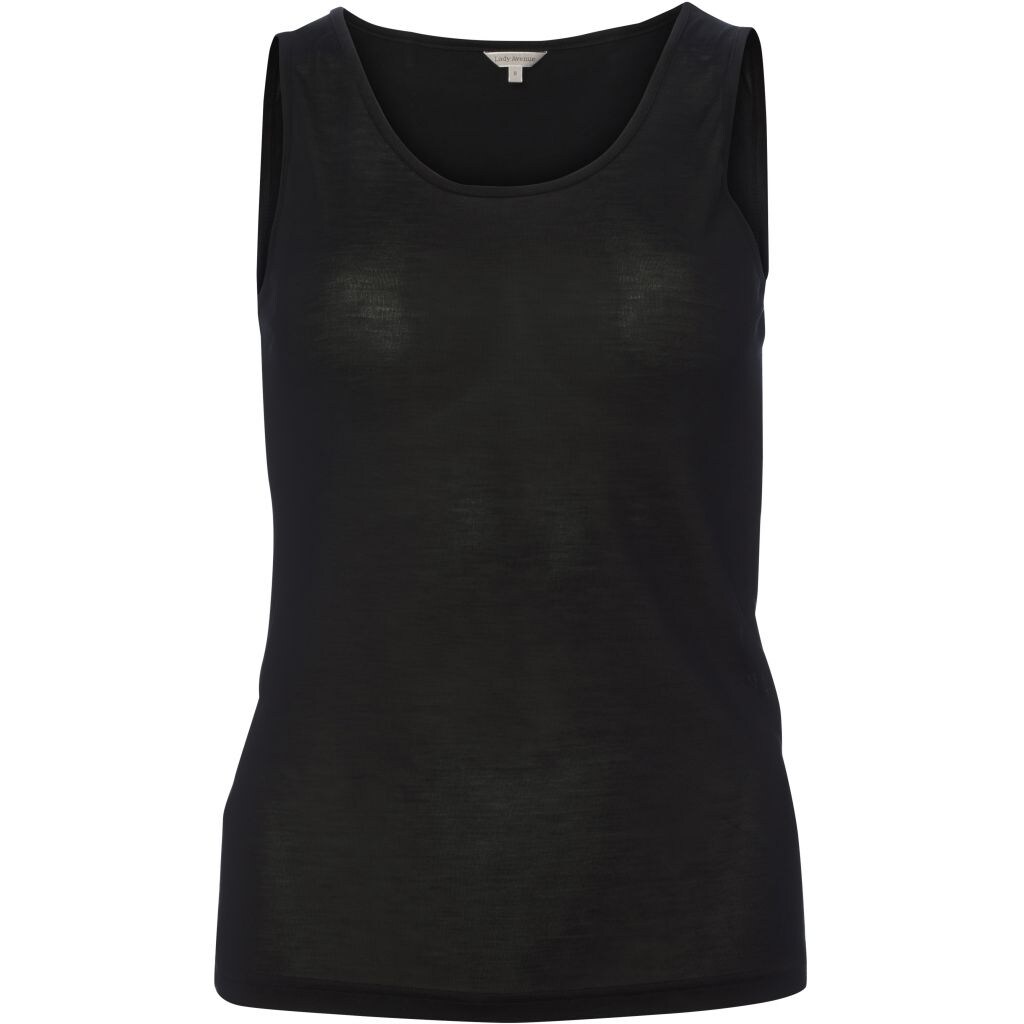 Silk Jersey Tank Top Black