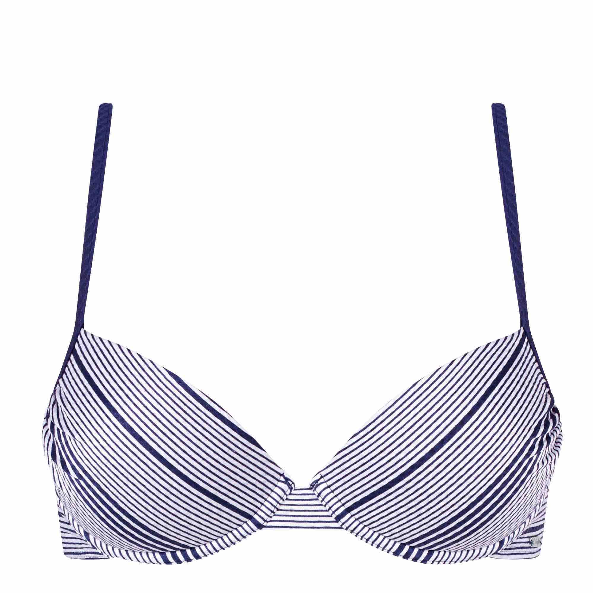 Balconette bikini Summer Waves  Blue White