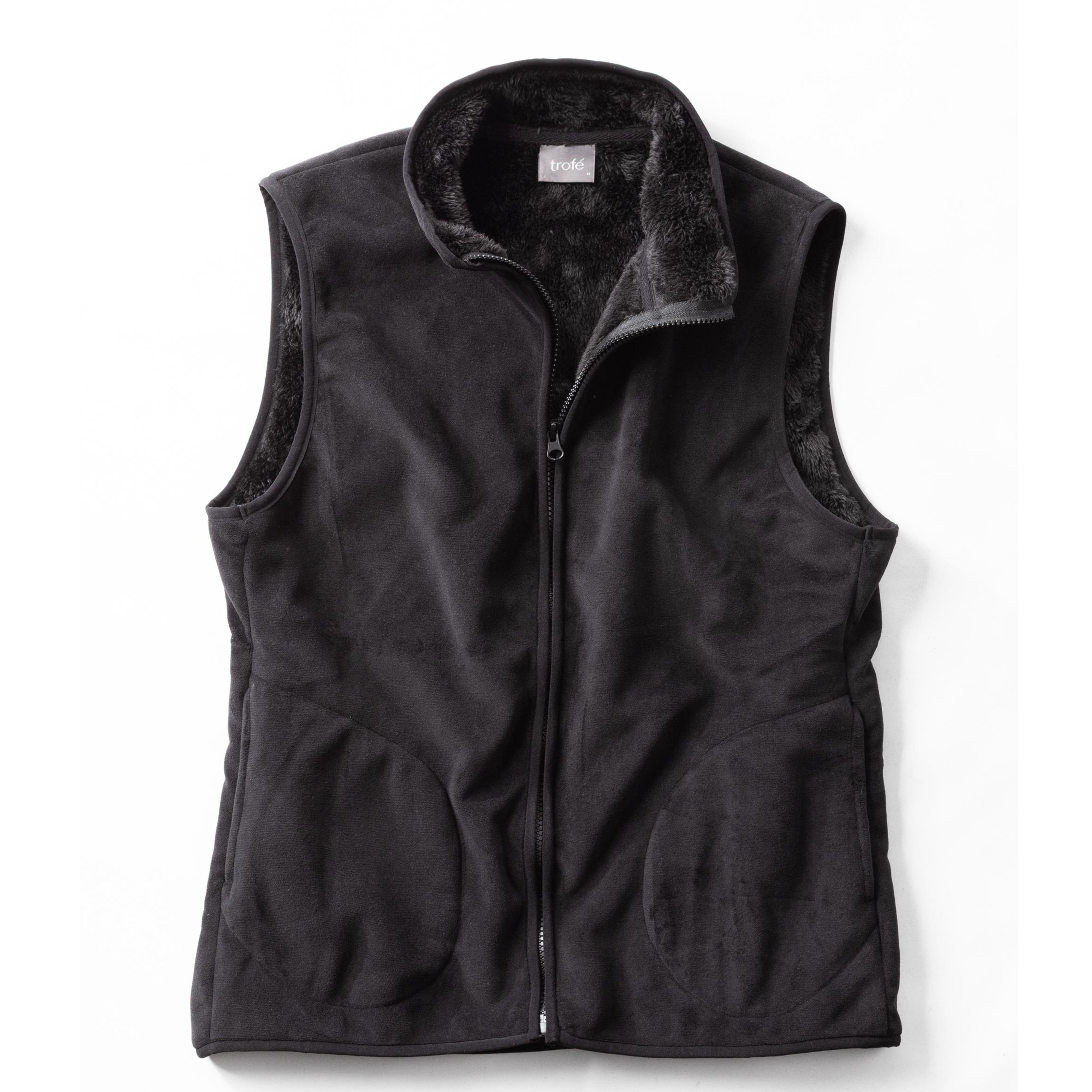 Väst Fleece Black