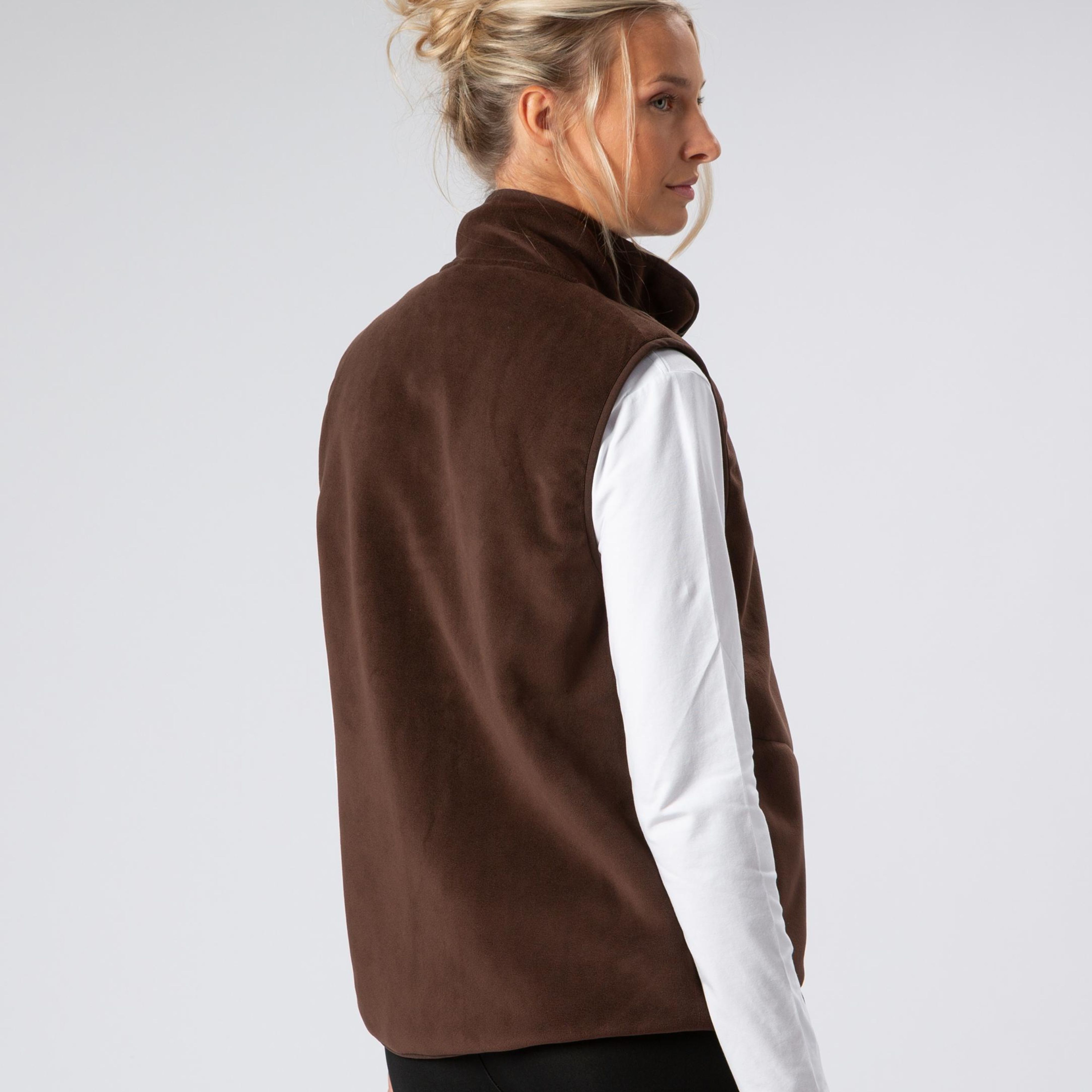 Väst Fleece Brown