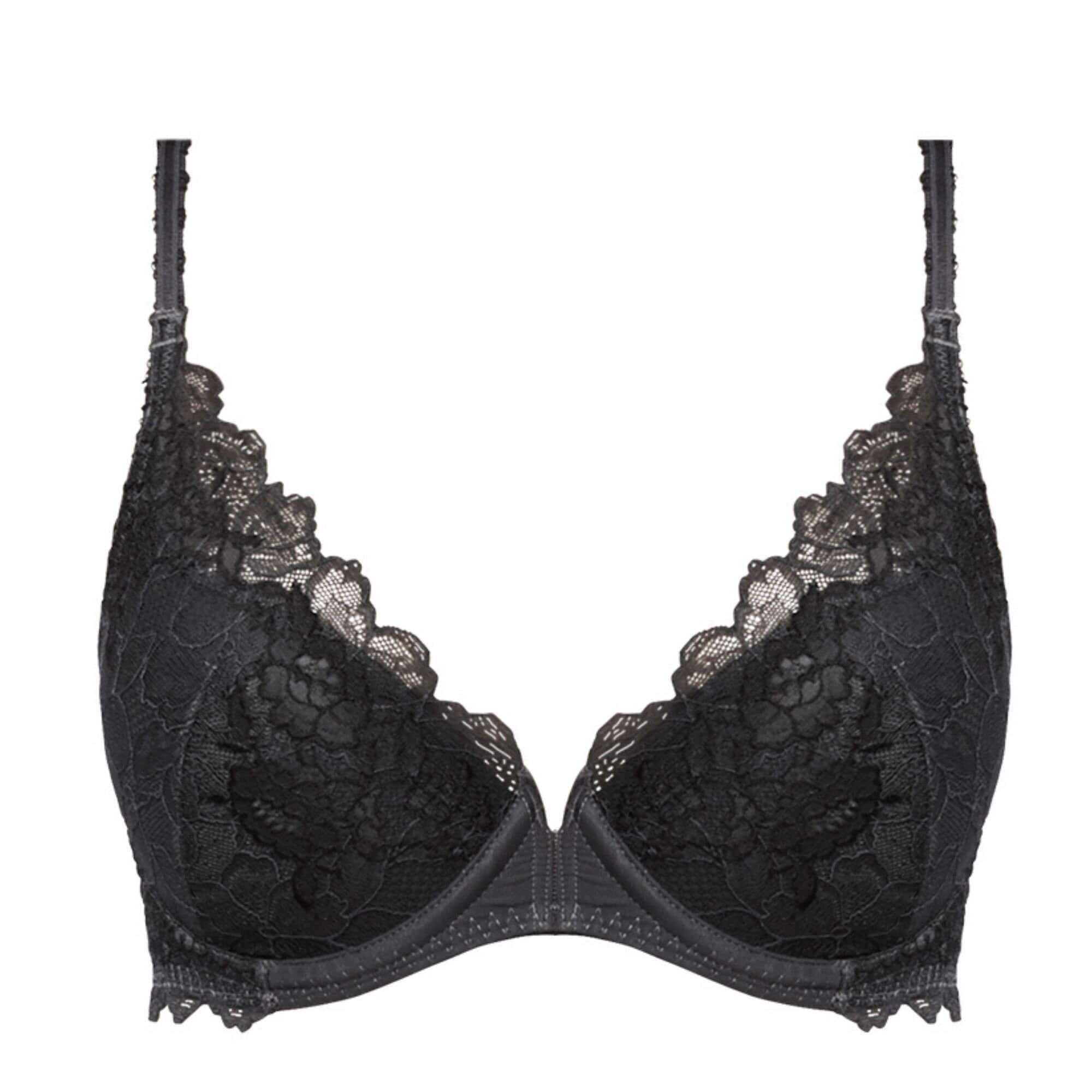 Lace Perfection Push Up Bh Charcoal
