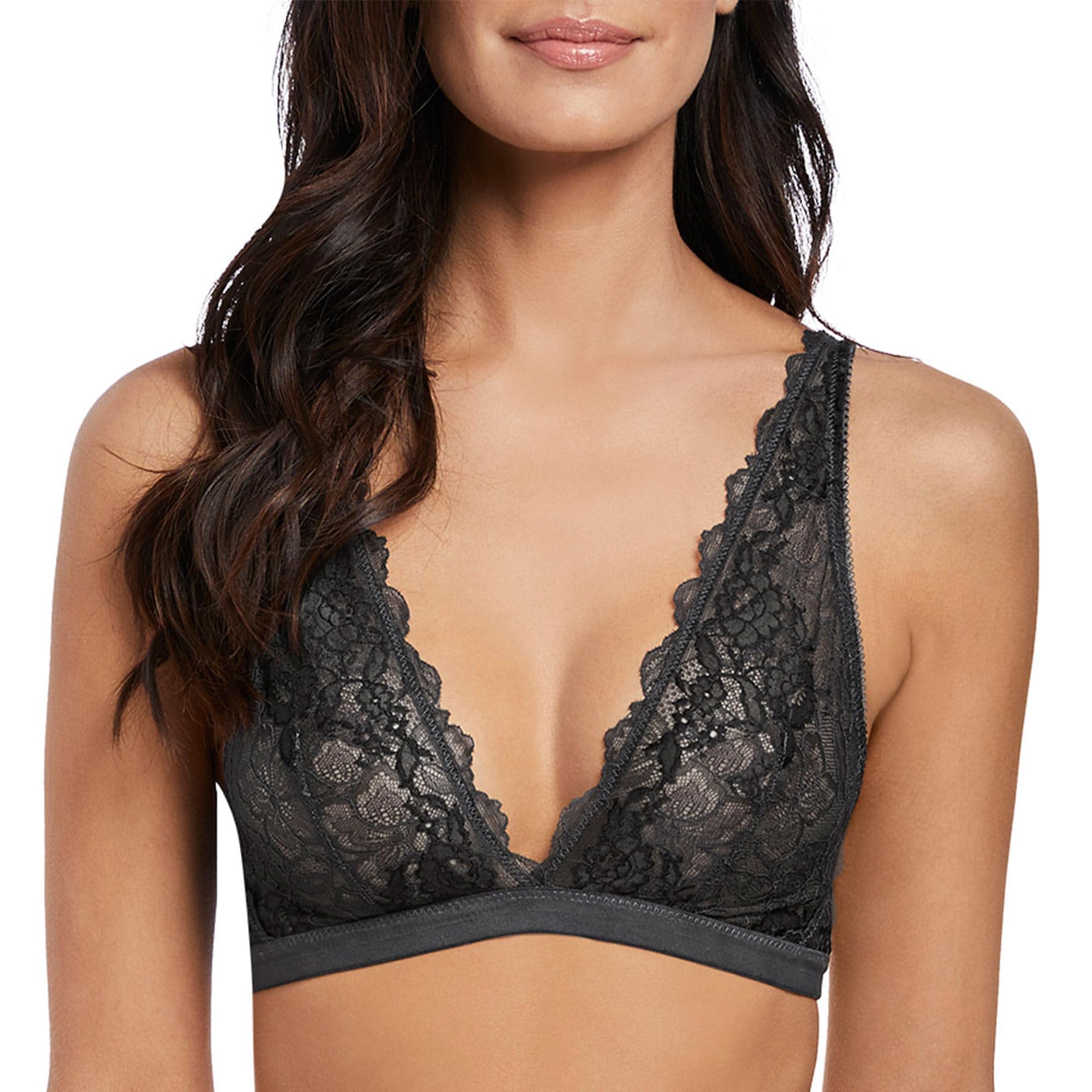 Lace Perfection Bralette Charcoal