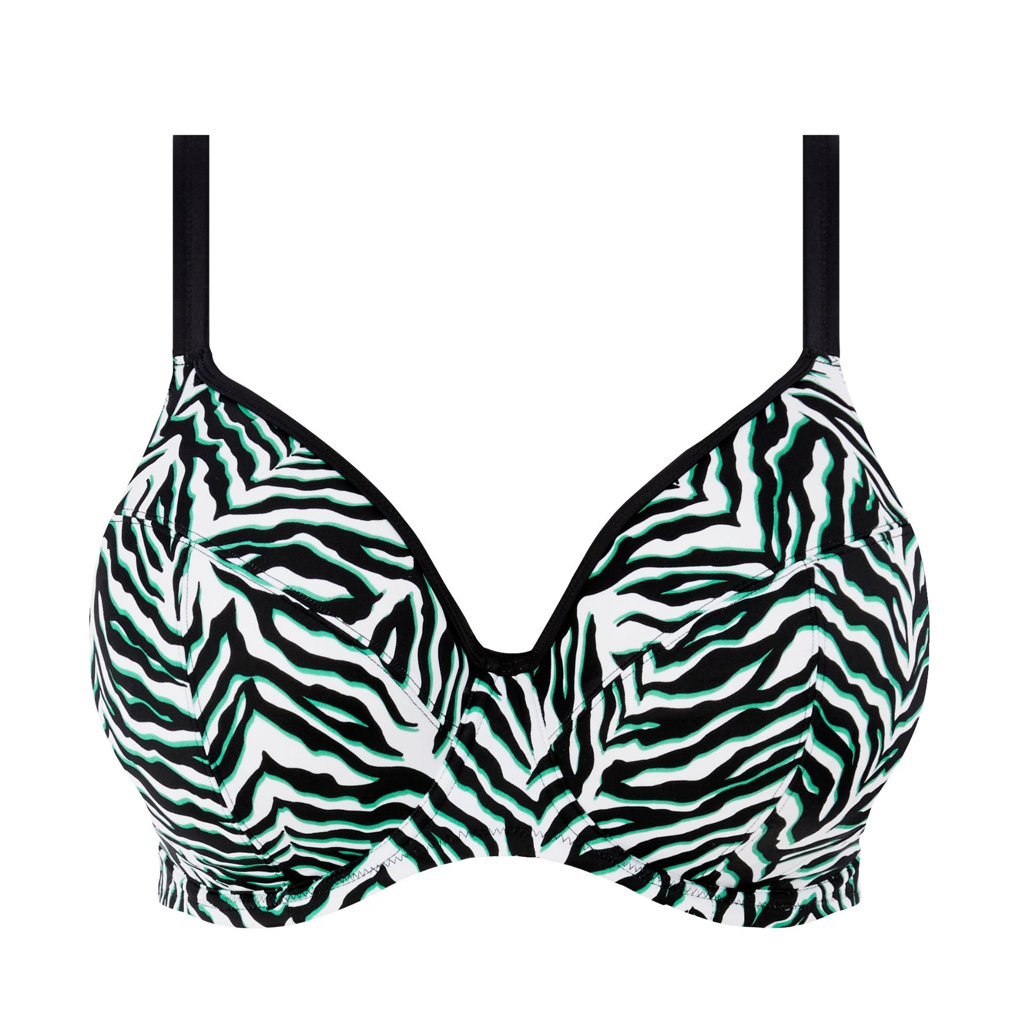 Zulu Rhythm Plunge Bikini-Bh Svart/Zebra