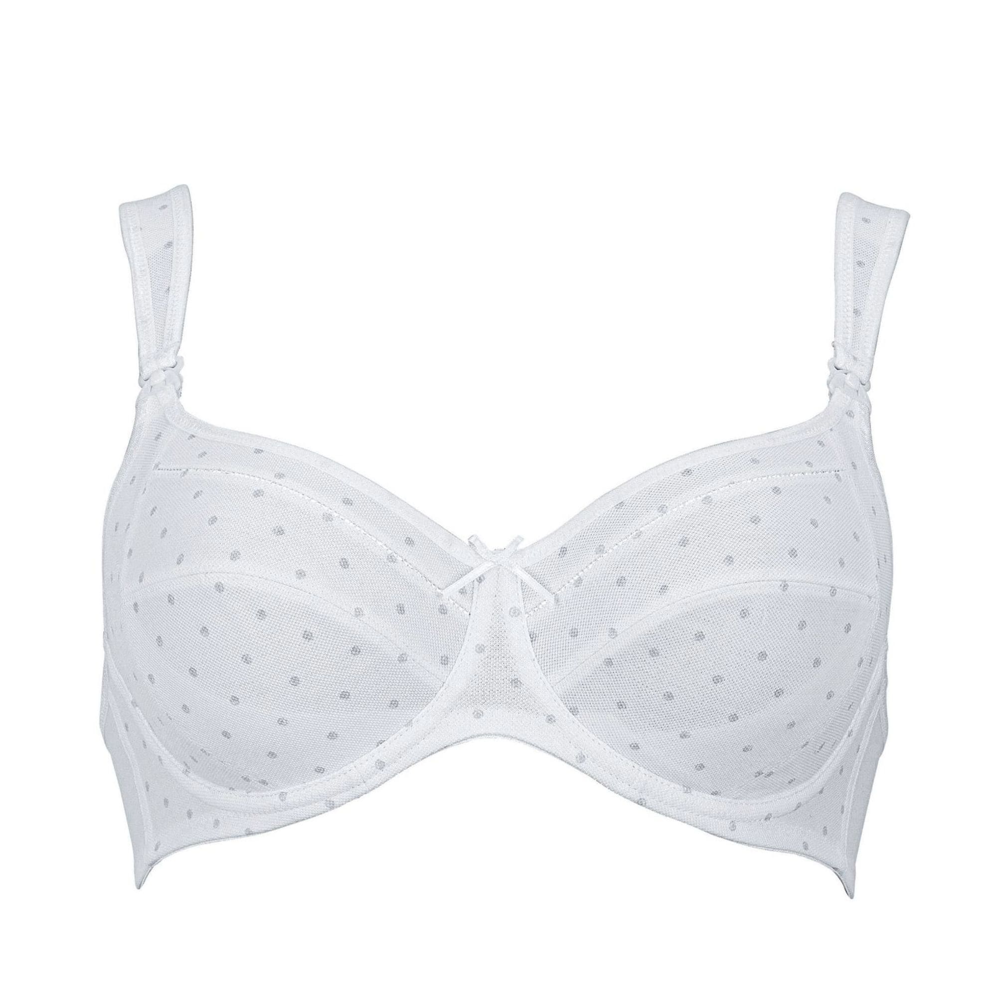 Miss Cotton Amnings-bh Med Bygel Pearl White