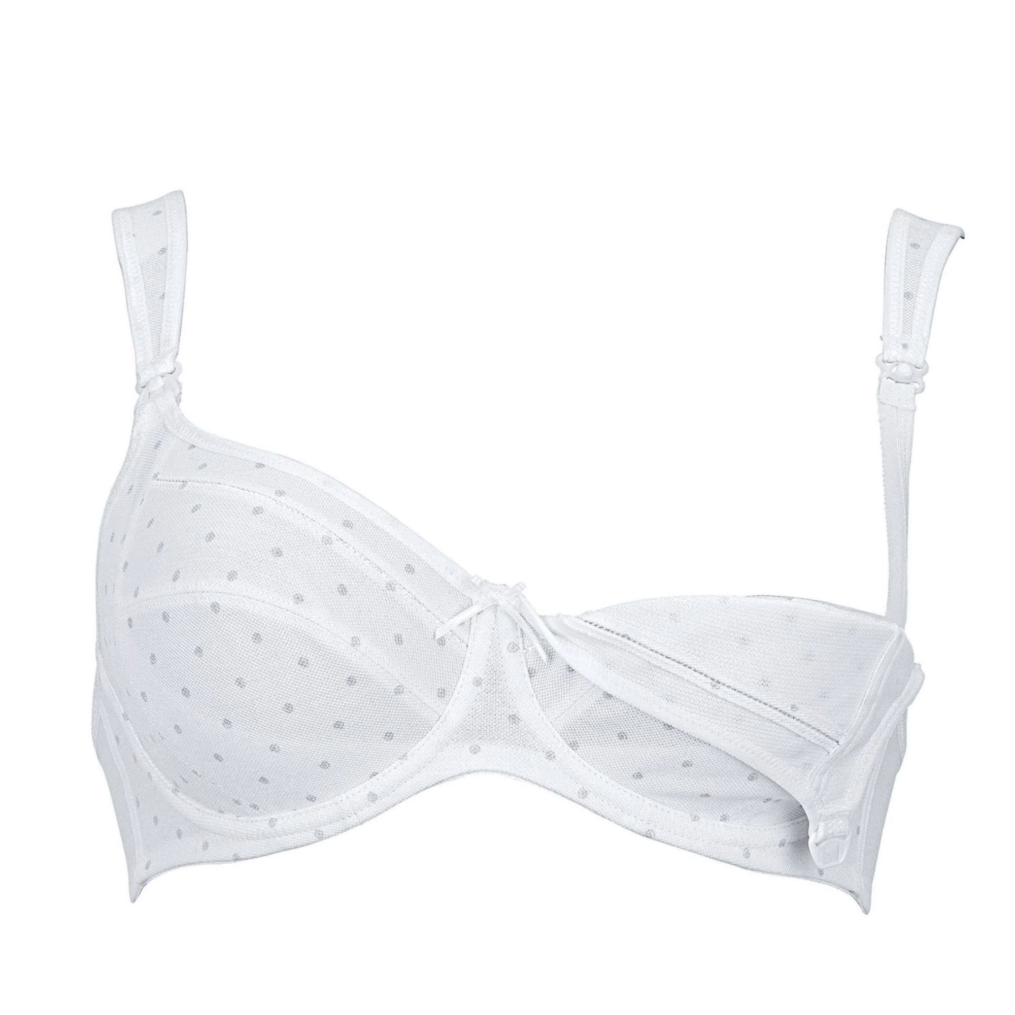 Miss Cotton Amnings-bh Med Bygel Pearl White