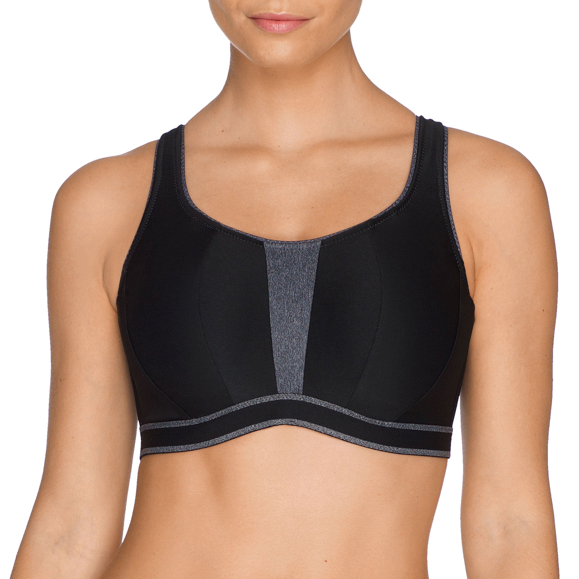 The Sweater Sport-bh ovadderad Black