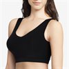 Soft stretch vadderad  topp utan bygel Black