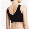 Soft stretch vadderad  topp utan bygel Black