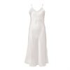 Slipdress Pure Silk Nattlinne Off-White