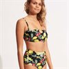 Lemoncello Bikinitrosa Maxi Svart Fruktmönster